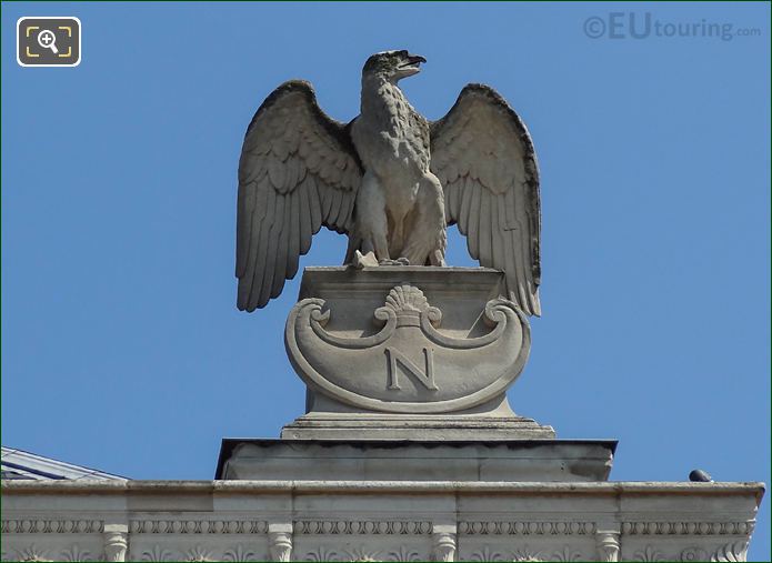 Imperial eagle statue on Palais de Justice