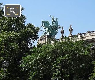 Grand Palais Harmony Triumphing Over Discord statue
