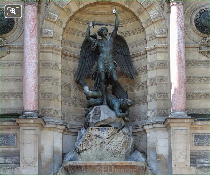 Saint Michel terrassant le Demon by Francisque Joseph Duret