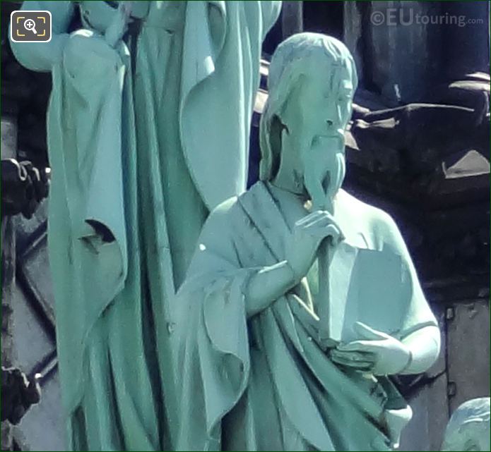 Copper Apostle statues by Eugene-Emmanuel Viollet-le-Duc