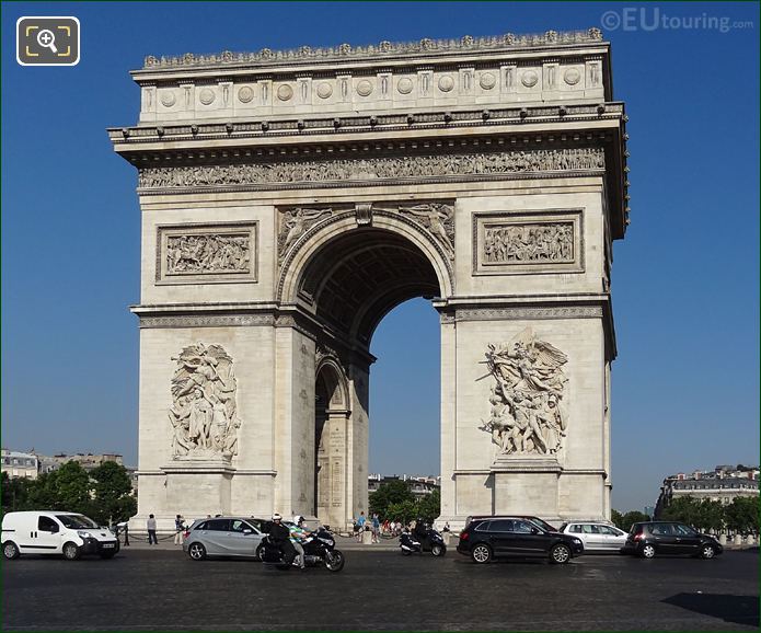 Arc de Triomphe at Place Charles de Gaulle in Paris