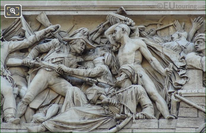 Arc de Triomphe sculpture La Prise d'Alexandrie Le 21 Juillet 1798
