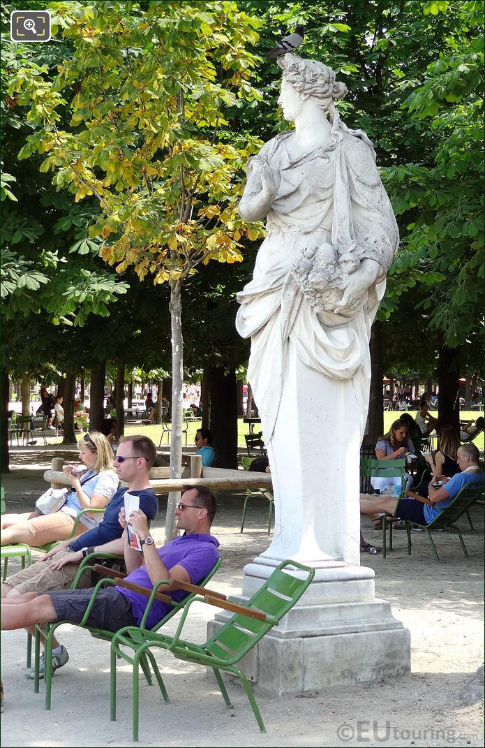 Tuileries Gardens female statue