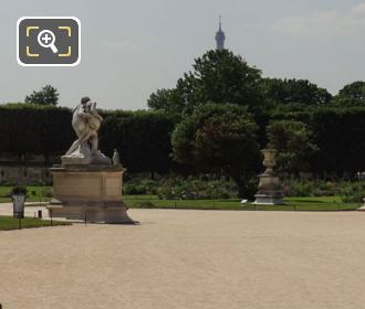 Jardin des Tuileries Grand Carre with Le Bon Samaritain statue