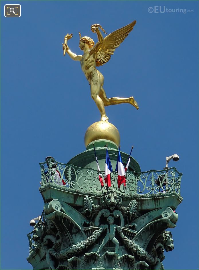 Genie de la Liberte statue in Bastille Square