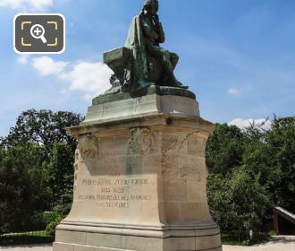 Bronze statue of Jean Baptiste Lamarck