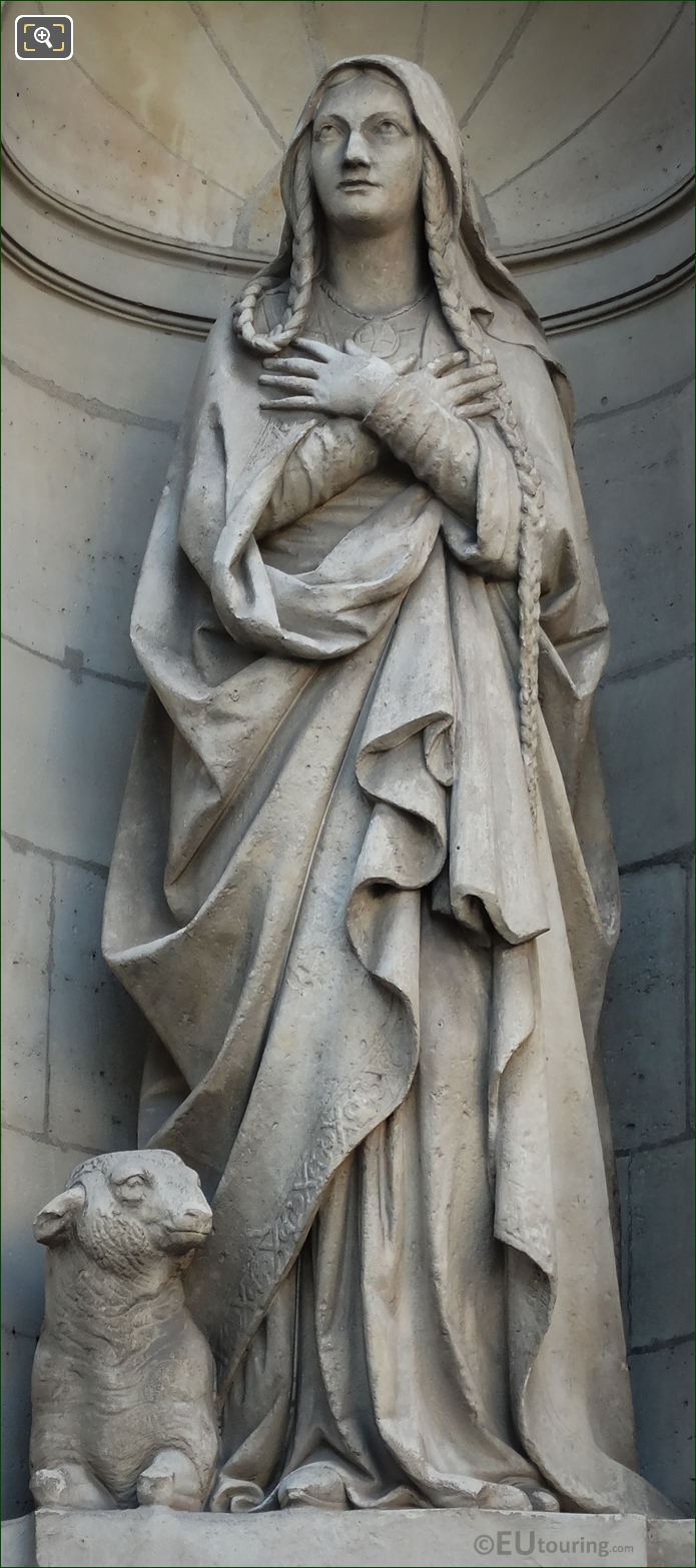 Saint Genevieve statue by Victor Baltard