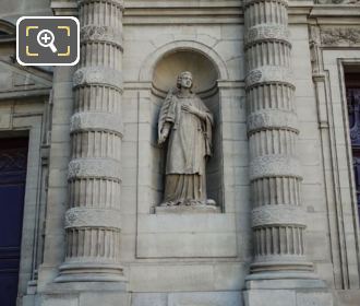 Saint Etienne statue at Eglise Saint Etienne du Mont