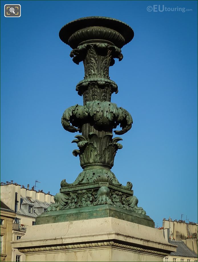 Bronze candelabra Memorial to Alexandre Massiani