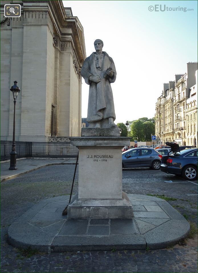 J J Rousseau statue in Place du Pantheon Paris