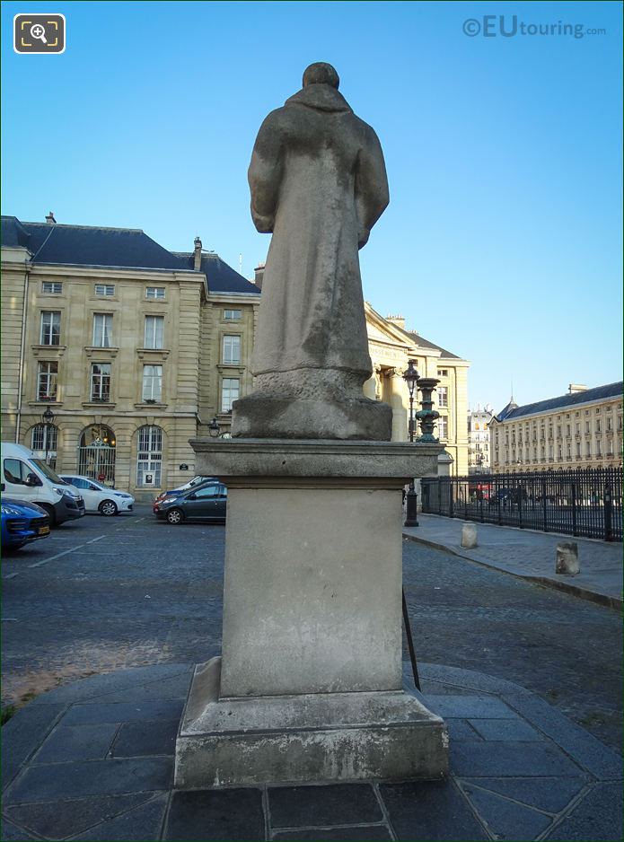 Back of the Jean-Jacques Rousseau statue