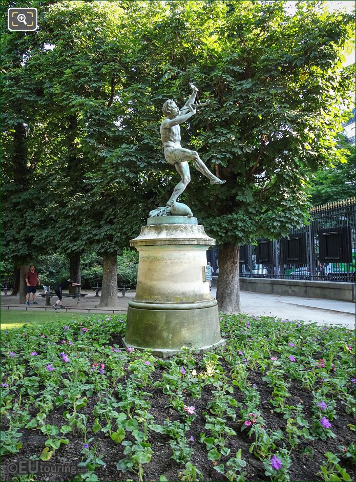 Eugene Lequesne Faune Dansant statue in Paris
