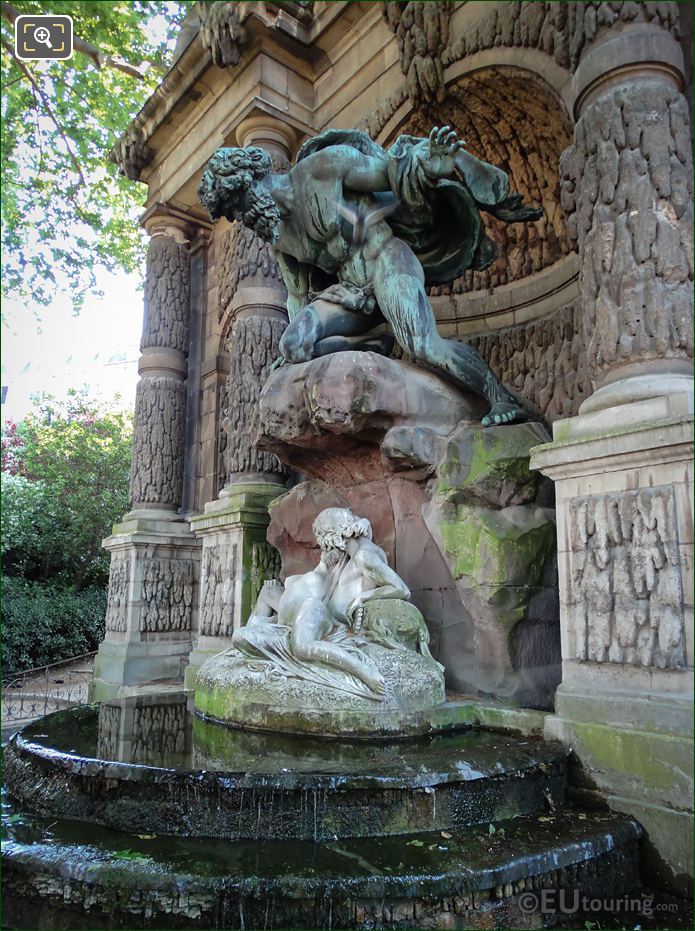 Polyphemus, Acis and Galatea statues in Luxembourg Gardens