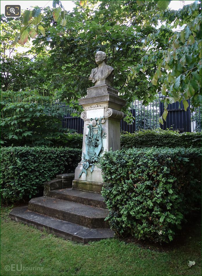 Luxembourg Gardens Theodore de Banville monument