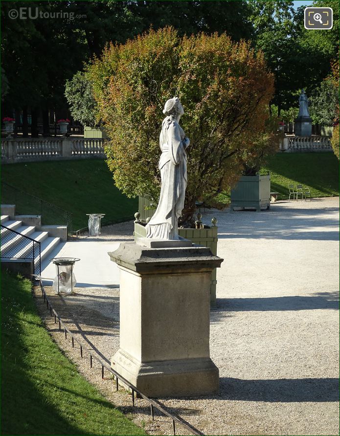 North side of Calliope statue