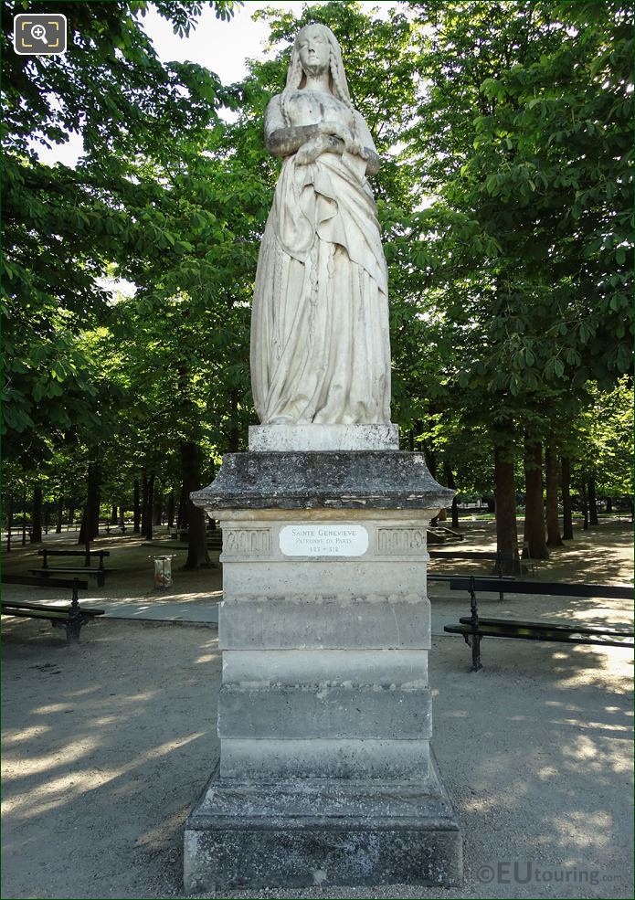Sainte Genevieve statue in Jardin du Luxembourg