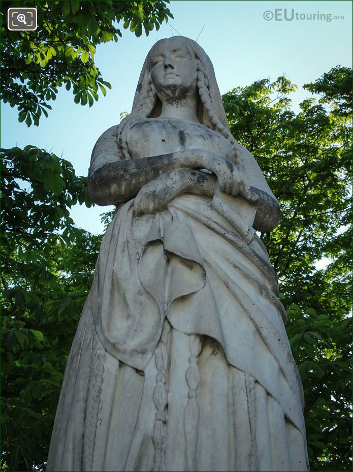 Statue of Sainte Genevieve at Luxembourg Gardens
