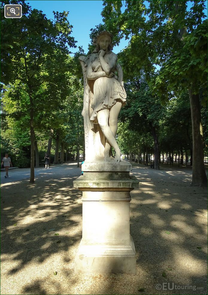 Statue of Velleda by artist Hippolyte Maindron