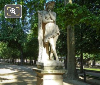 Luxembourg Gardens statue of Velleda