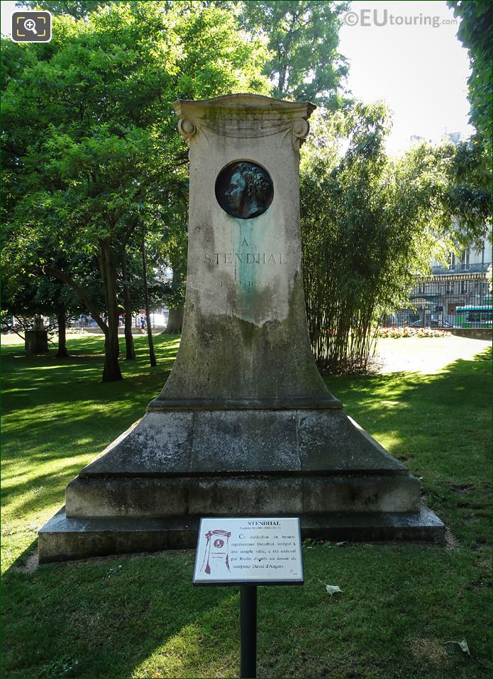 Stendhal monument designed by architect Charles Plumet
