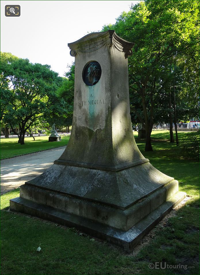 Commemorative statue of writer Stendhal