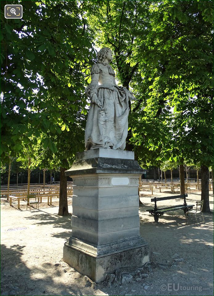 Anne M L d'Orleans marble statue