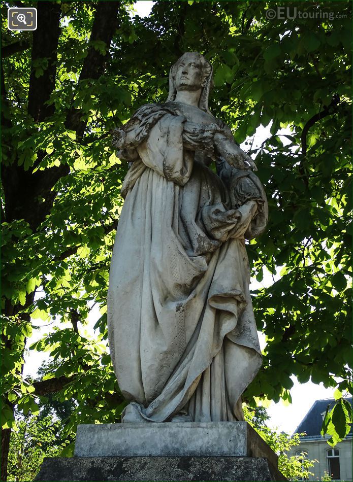 Louise de Savoie statue in Jardin du Luxembourg Paris