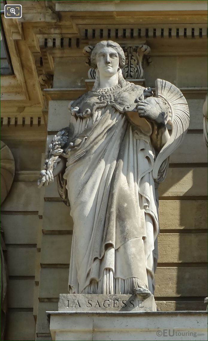 La Sagesse statue on Palais du Luxembourg