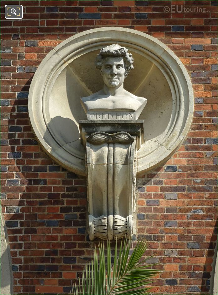 Pierre Paul Prud'Hon statue on Orangerie
