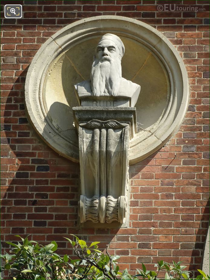 Francois Rude bust statue on Orangerie
