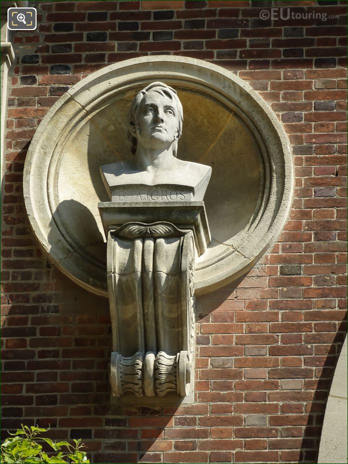 Baron Antoine Gros statue within Jardin du Luxembourg