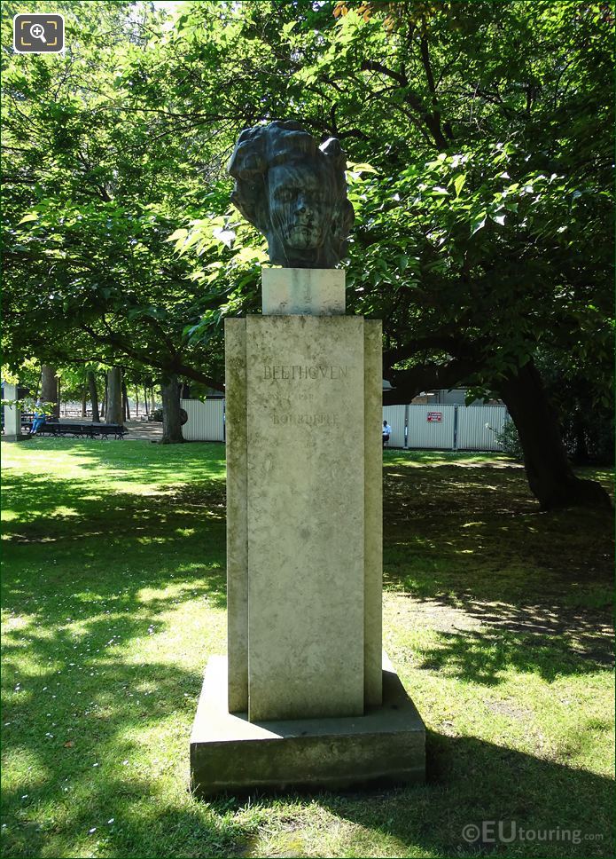 Luxembourg Gardens monument to Ludvig Van Beethoven