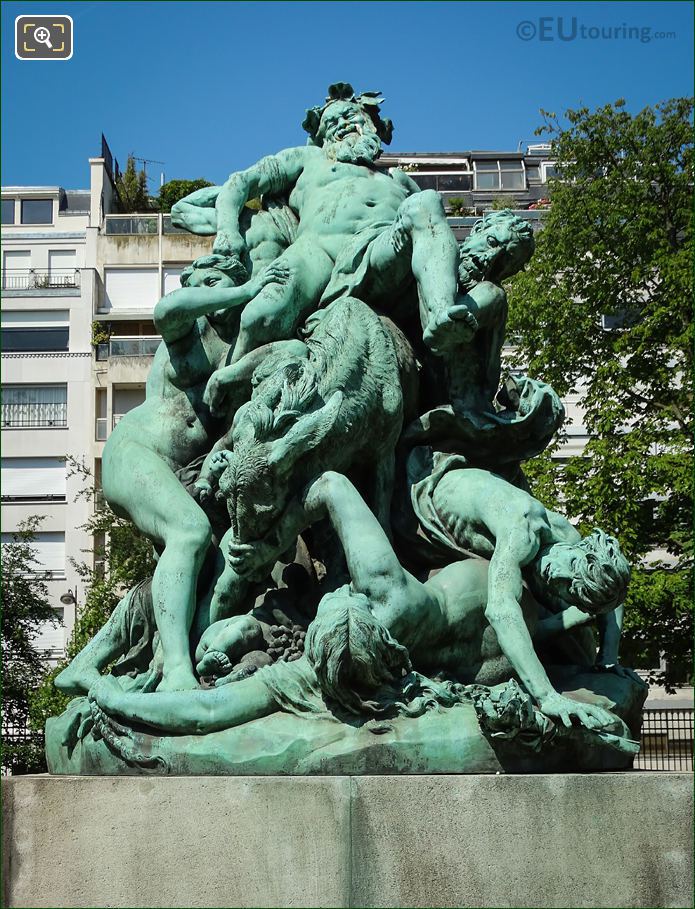 Triomphe de Silene statue by Aime Jules Dalou