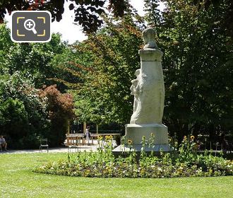 Paul Verlaine monument in Luxembourg Gardens