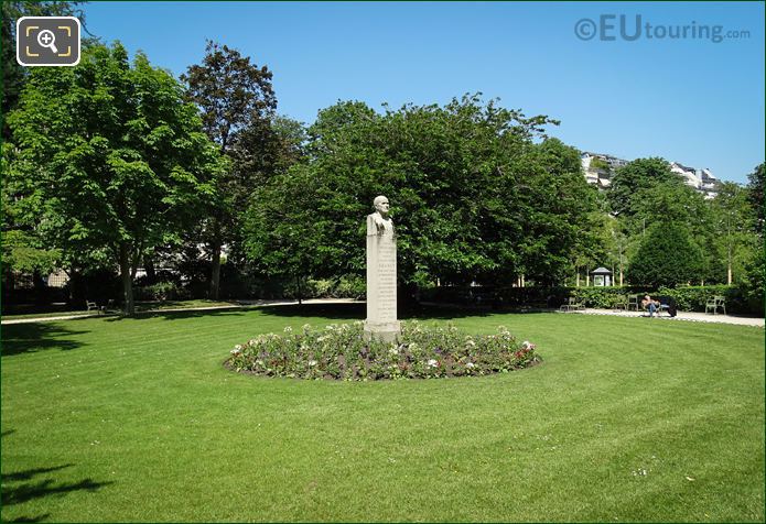 Luxembourg Gardens and Edouard Branly monument