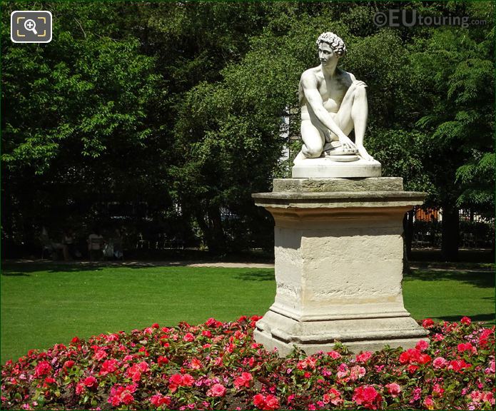 Luxembourg Gardens marble statue Archidamas