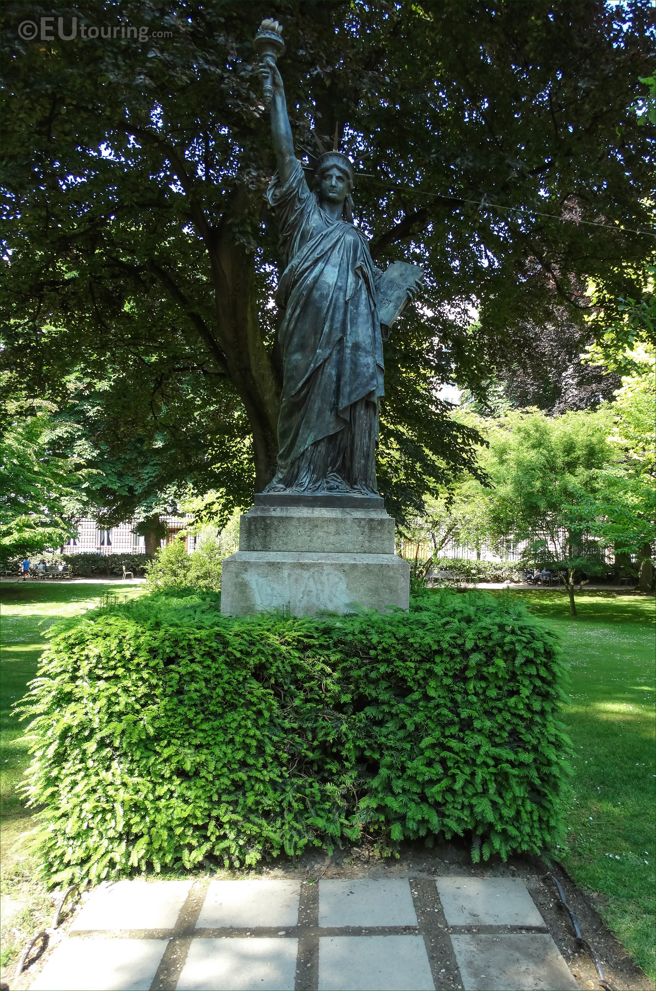 Photos of Statue of Liberty in Luxembourg Gardens Paris ...