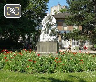Luxembourg Gardens and Joies de la Famille statue