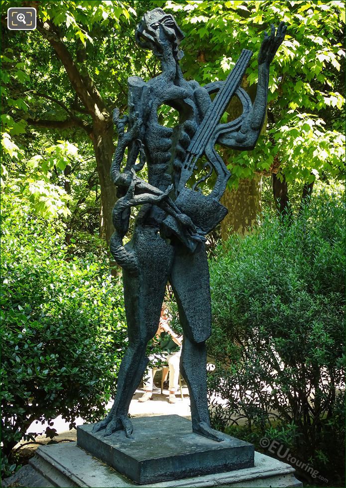 Ossip Zadkine bronze statue Le Poete