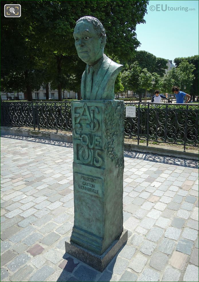 2011 monument of Gaston Monnerville in Paris