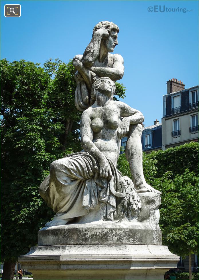 Le Crepuscule statue by Gustave Crauk