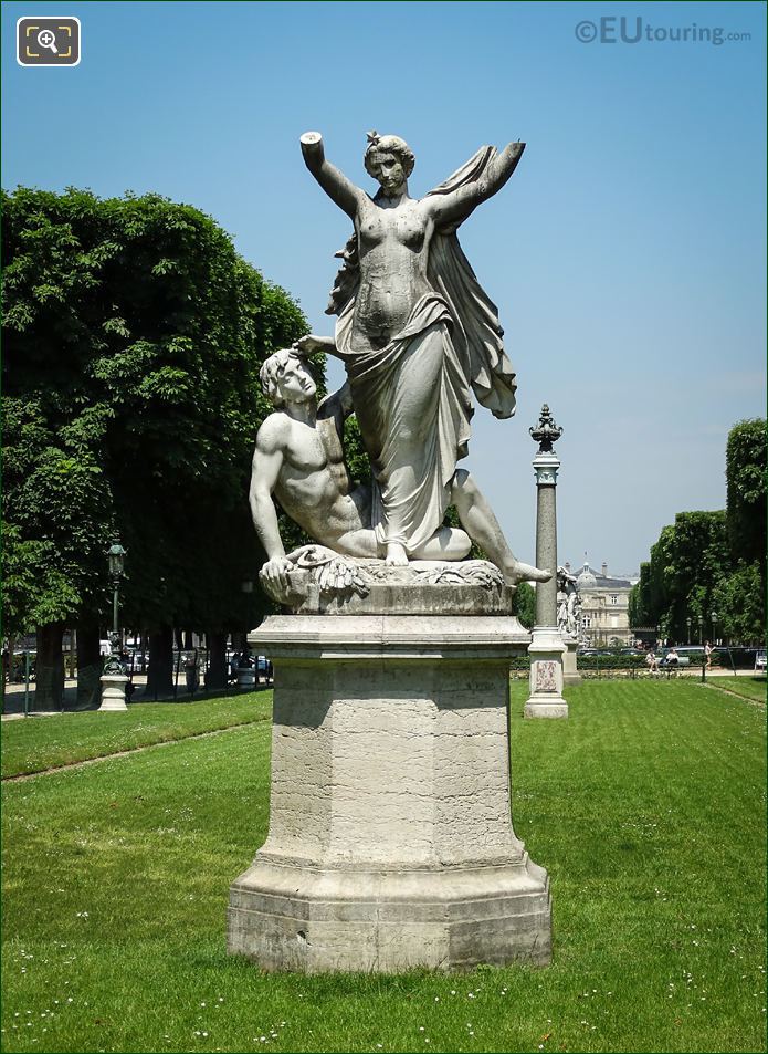 l'Aurore statue at Jardin des Grands Explorateurs