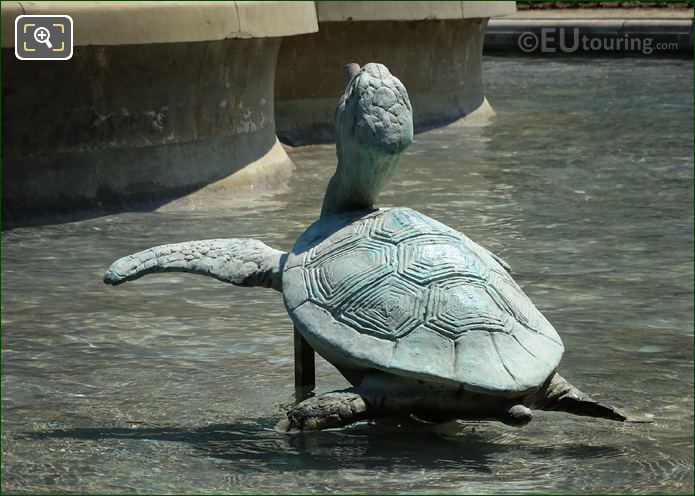 Turtle statue by Emmanuel Fremiet