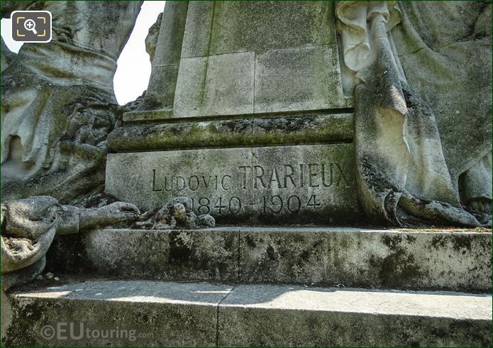 Inscription on Ludovic Trarieux monument