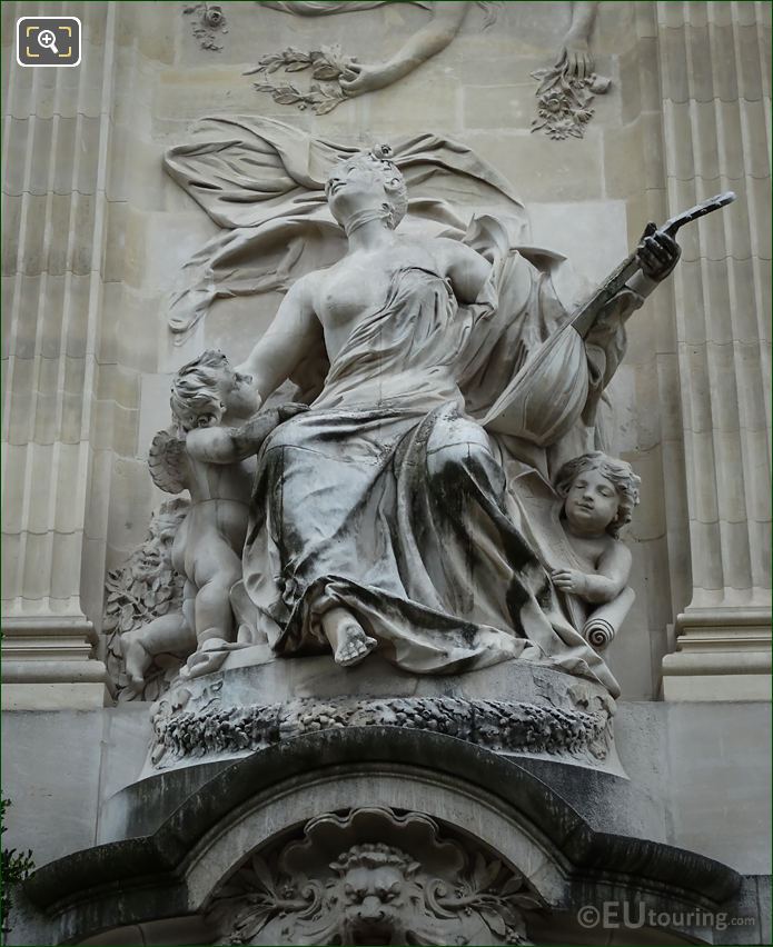 La Musique statue by Edme Anthony Paul Noel