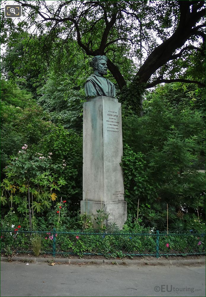 Jacques Cartier monument in Paris