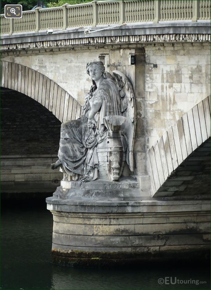 Maritime Victory statue on Pont des Invalides