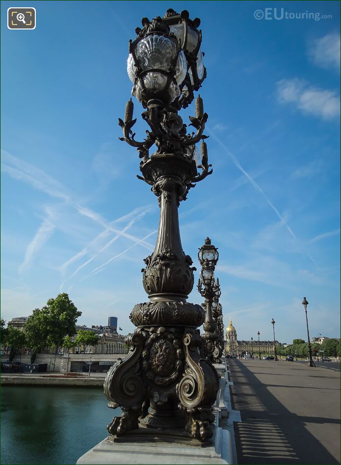 Art Nouveau lamp posts Pont Alexandre III