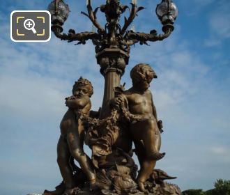 Pont Alexandre III SW bronze candelabra