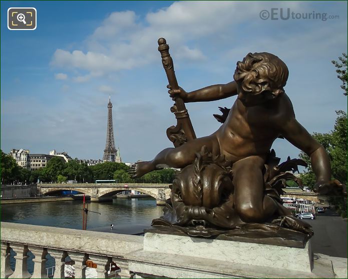 Pont Alexandre III Child with Crab statue